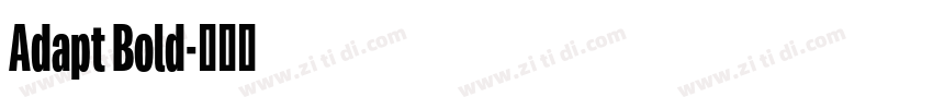Adapt Bold字体转换